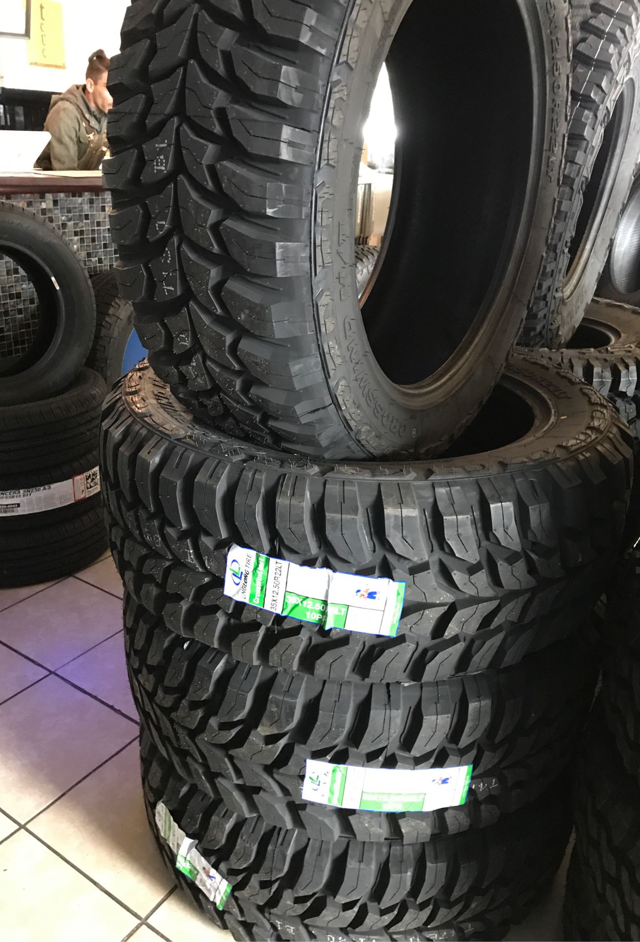 LT 3512.5022 CROSSWIND MUD TIRES $39 DOWN PAYMENT AND 100 days cash to payoff