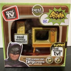 Tiny TV Classics Batman Series Miniature Working Television & Remote