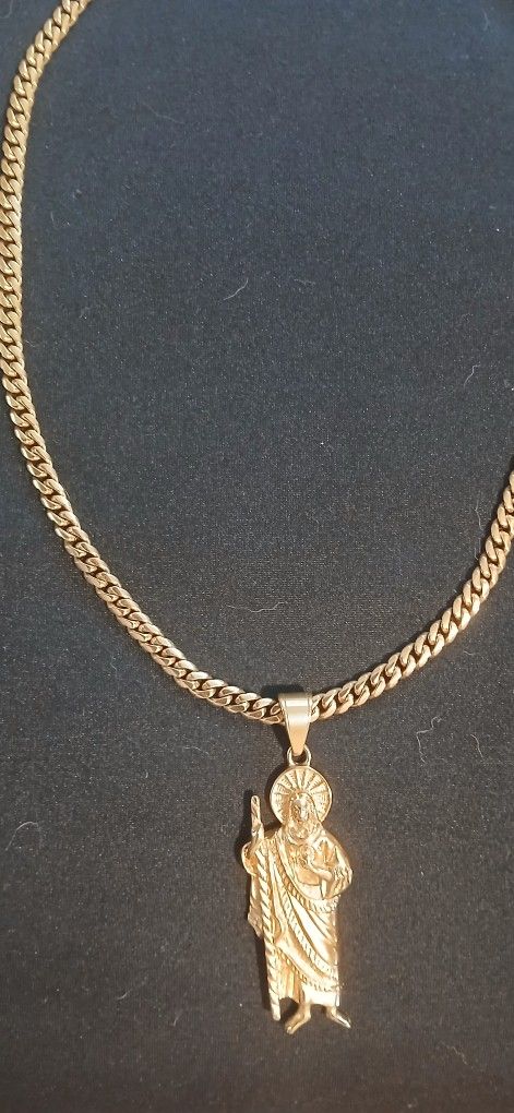 14k Gold Chain With Pendant 