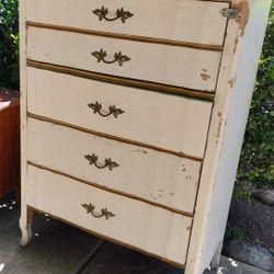 French Provincial Dresser Chest Of Drawers 