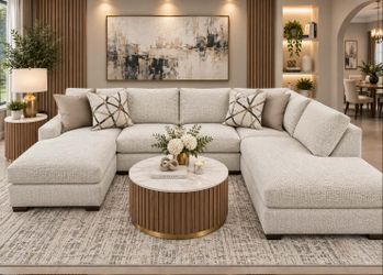  Sectional w/ Double Chaise – Custom Colors Available