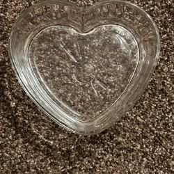 LIBBY HEART GLASS DISHES