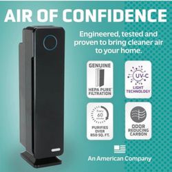 GermGuardian Air Purifier for Home, Large Rooms, H13 HEPA Filter, Removes Dust, Allergens, Smoke, Pollen, Odors, Mold, UV-C Light Helps Reduce Germs, 