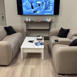 Mathis Flax Color Power Recliner Sofa Set