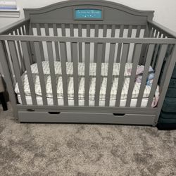 Gray Crib 