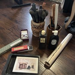 Japanese calligraphy brushes, and more