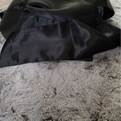 Black Silk Ribbon Chair Covers 