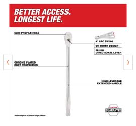 Milwaukee Ratchet, 1/2” drive, 18” handle.