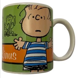 Collectible Peanuts Mug Evolution Of “Linus” Peanuts Coffee/Mug Gibson 60th Anniversary
