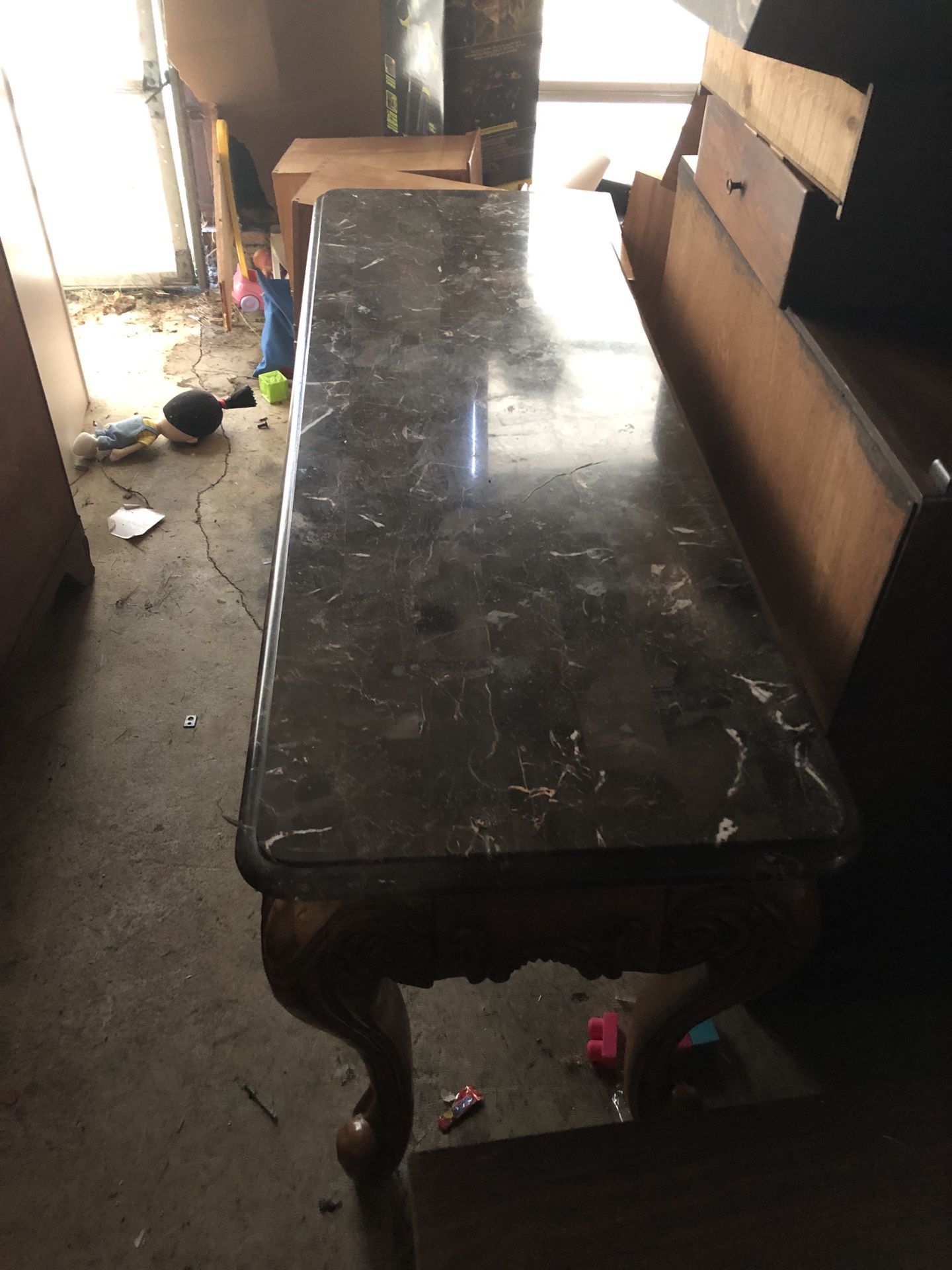 Antique marble table