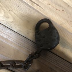 Antique Pad Lock with Key