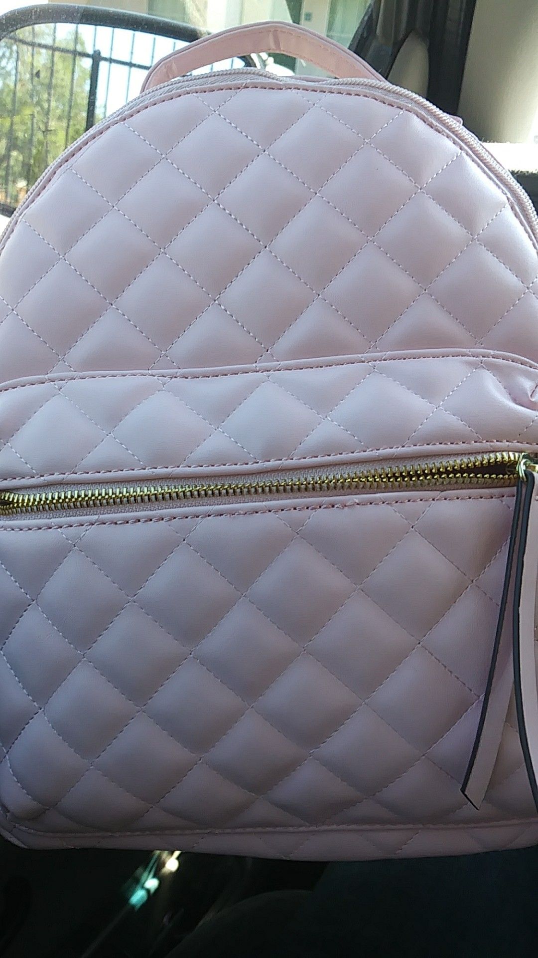 Liz claiborne. Pink leather womens backpack