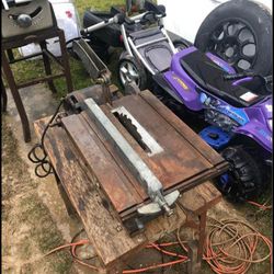 Old Table Saw For Sale Needs The Wires Connection Replace It Works Asking 80 For It