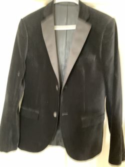 Black Velvet blazer jacket (Large)