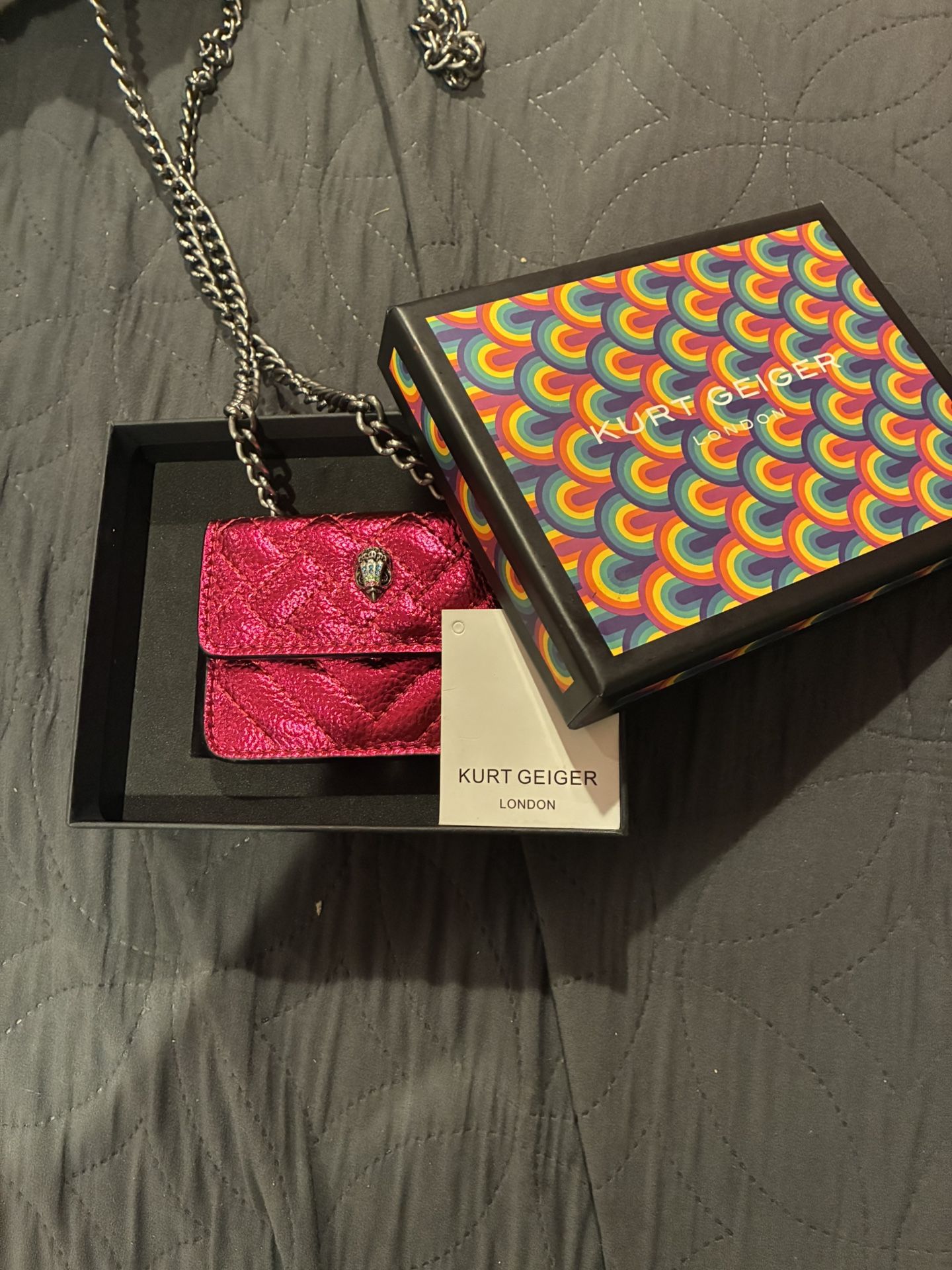 Pink Kurt Geiger Micro Bagg !!