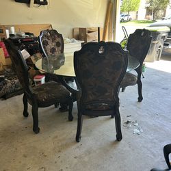 Dining table with 4 chairs