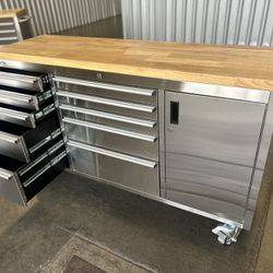 61” Long Brand New Stainless Steel Tool Box 