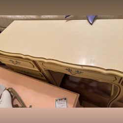 French Provincial Desk And Chair