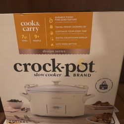 NEW Crock-Pot 7Qt Cook & Carry Slow Cooker – Sealed