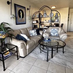 Leather Sofa And Chair Natuzzi