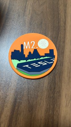 Tesla Cell Mfg Plastic Coaster