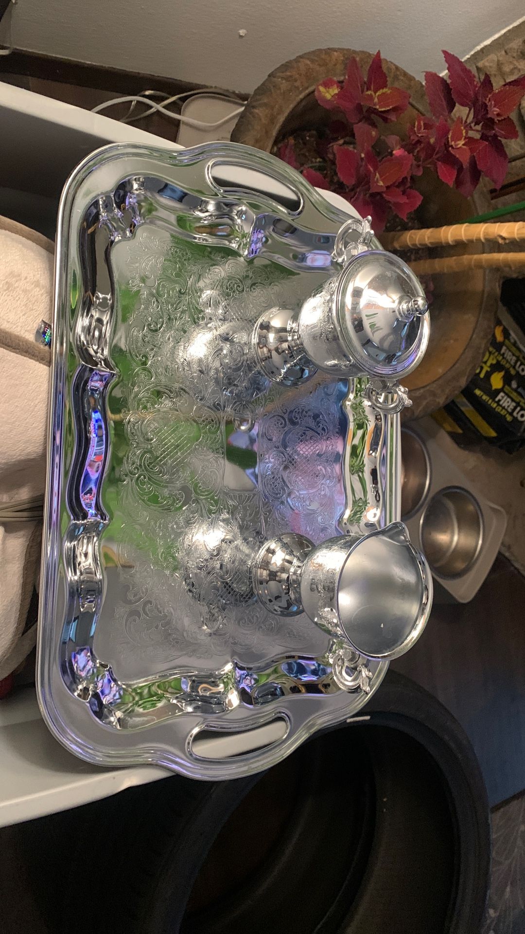 Silver Tray Set