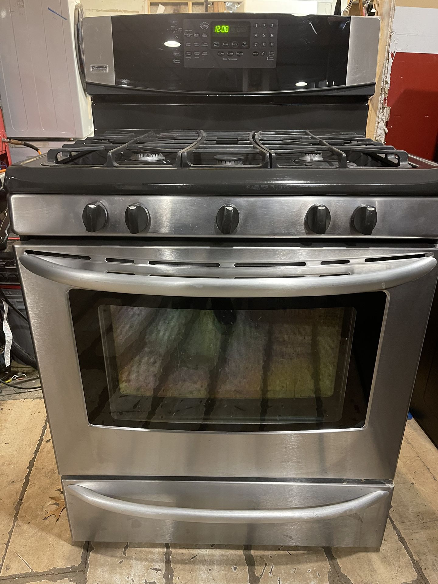 Touch Screen Stainless Steel 5 Burners Kenmore Gas Stove For Sale!!!