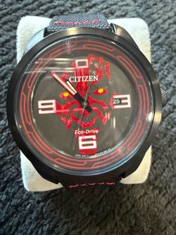 Citizen Men's Star Wars Darth Maul Shadow Black Dial Watch