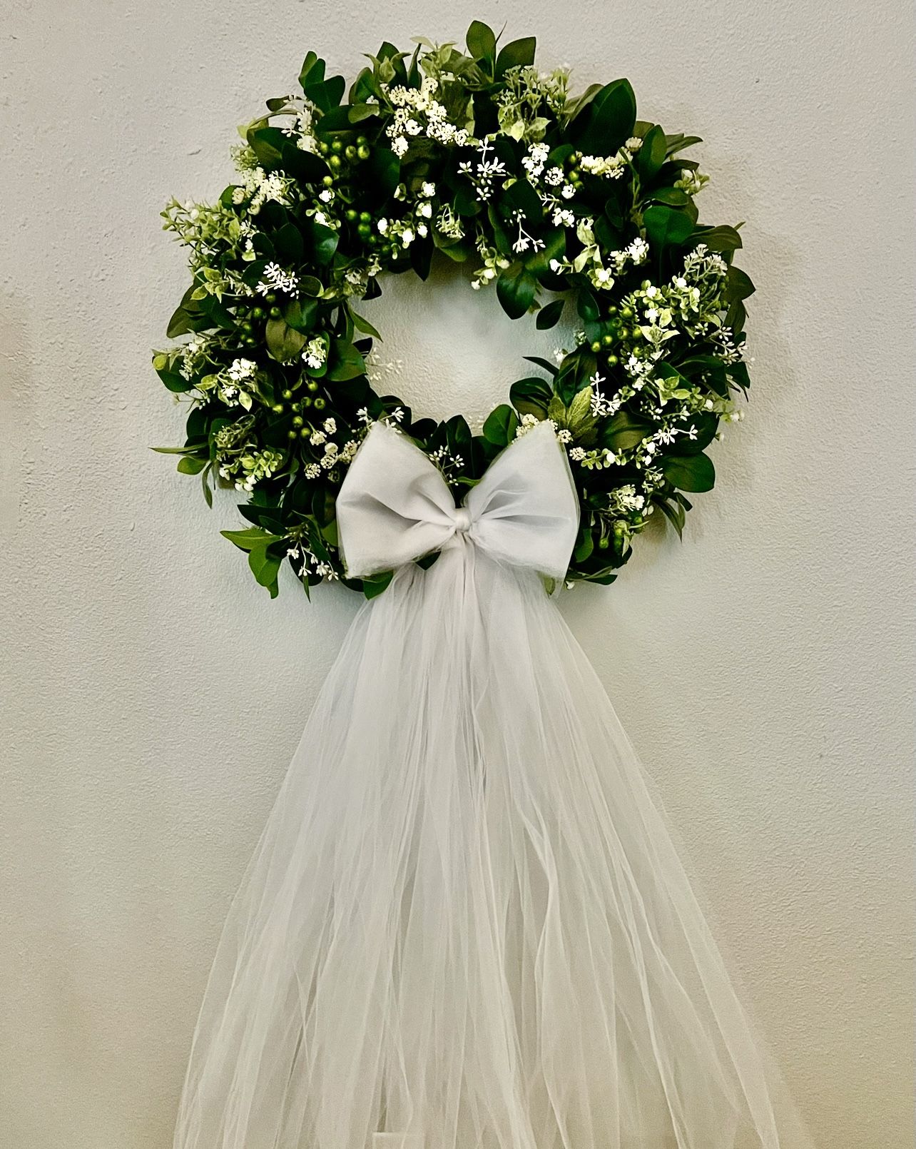 NEW Handmade Wedding Wreath Door Hanger