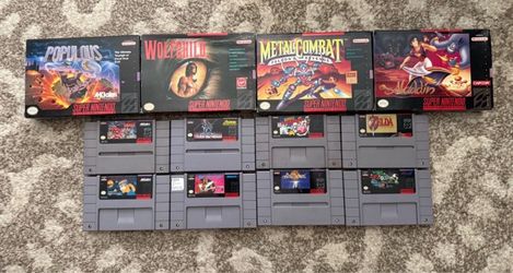 Super nintendo games 40 each