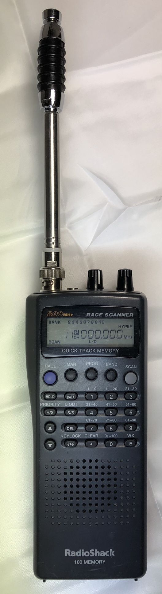 Vintage Retro Tech Classic RadioShack PRO74 UHF VHF AIR 800MHz Race