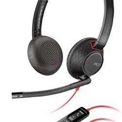Brand new Plantronics Blackwire 5220 Stereo USB-C Headset(Black/red)