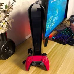 Ps5 Digital 1TB Black Console with Controller and Cables