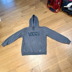 Vans Men’s Gray Hoodie with tonal logo🖤