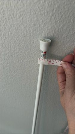 Adjustable curtain tension rod 30 -50 inches
