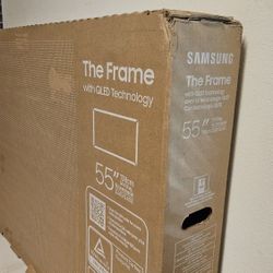 New 55 Inch Frame Samsung Smart TV 4K UHD with 120 Hz refresh rate. 2025 Model brand new. 