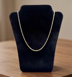 Solid 14k Gold Rope Chain