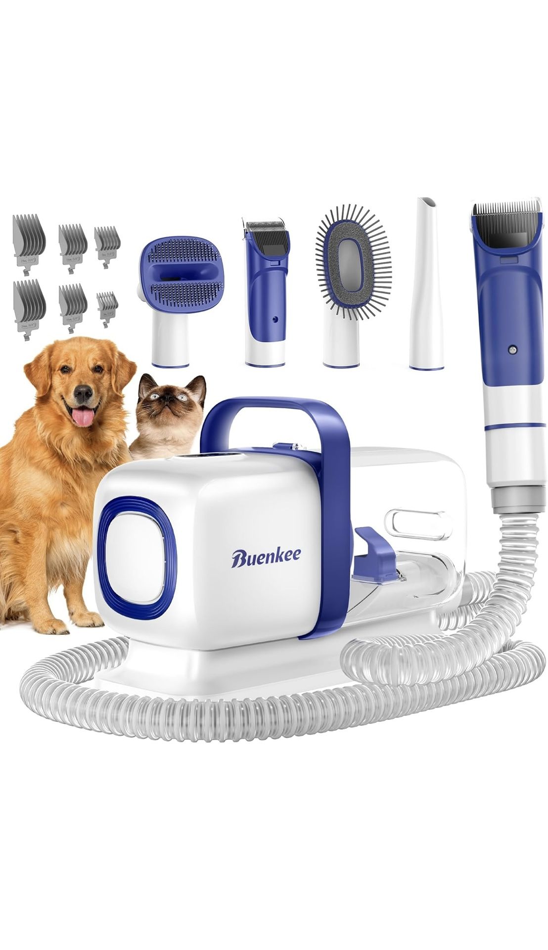 Dog Grooming Kit with Pet Grooming Vacuum, Dog Clipper, Pet