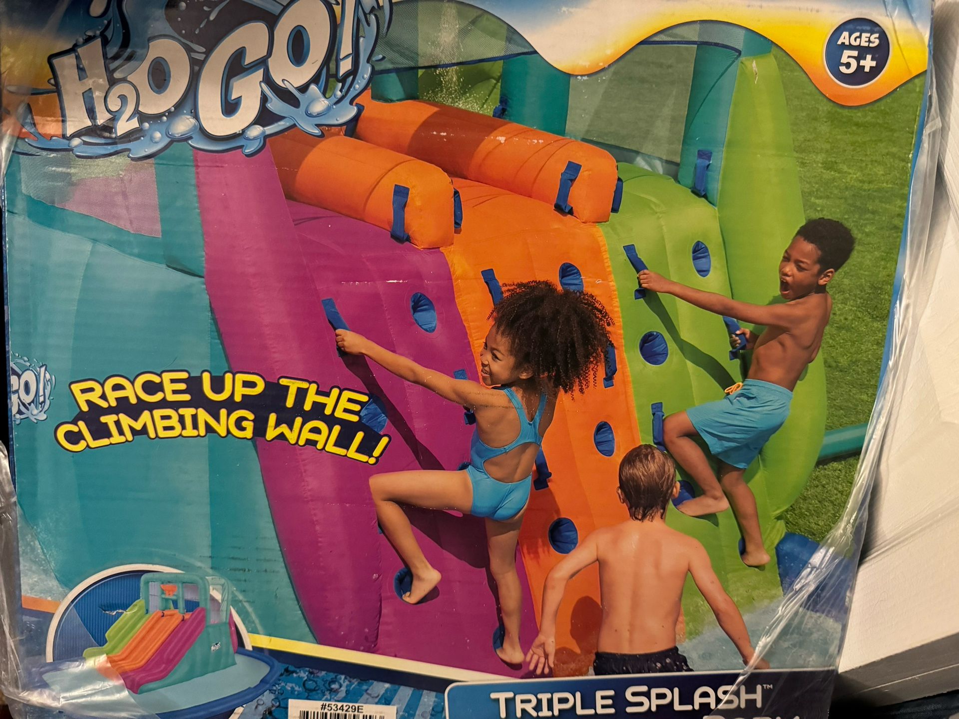 H2OGO Triple Splash kids Inflatable Waterpark