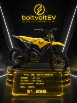 ⚡️KN80 Sparrow Electric Dirt Bike – 41 MPH Off-Road Power⚡️