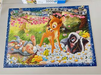 Ravensburger Disney Collector's Edition 1000-piece jigsaw puzzle featuring Bambi, Thumper & Flower