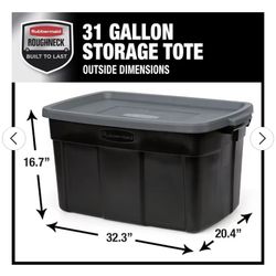 Rubbermaid Roughneck Storage Totes