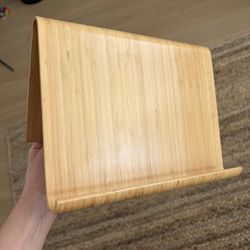 Bamboo ipad holder