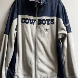 Vintage NFL Cowboys Embroider Full Zip Fleece Jacket Sz XL