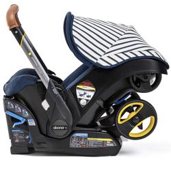 Doona blue and white striped limited edition canopy