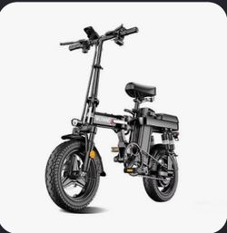 Wuyang Folding Electric Bike – Removable Battery, Alarm, Flat-Free Tires  (only has 18 total miles )