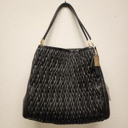 Coach 26257 Black Leather Bag Purse