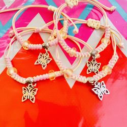 New Butterfly Braided Bracelets All 4 For $6