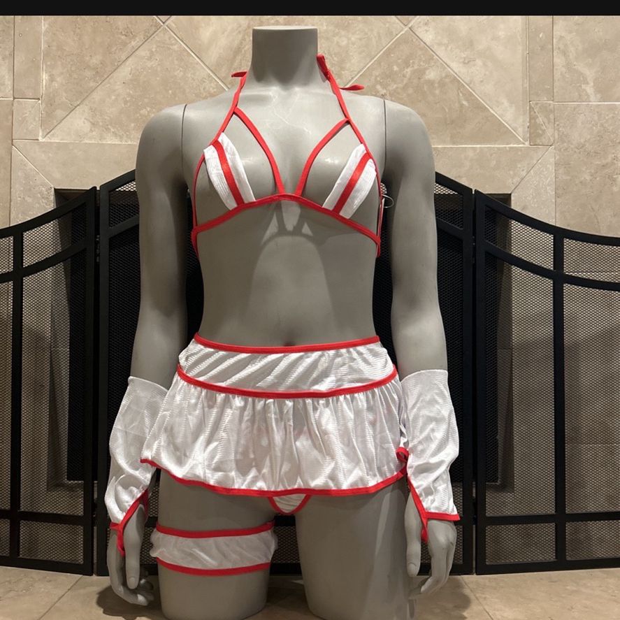 New 5 Piece Sexy Nurse Outfit 