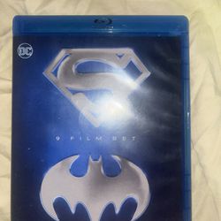 Batman and Superman 9-film Set Boxed Set *TIN CASE* 